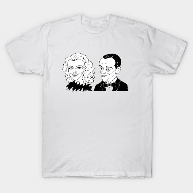 FRED ASTAIRE AND GINGER ROGERS FAN ART T-Shirt by cartoonistguy